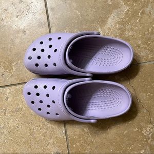 Purple Crocs